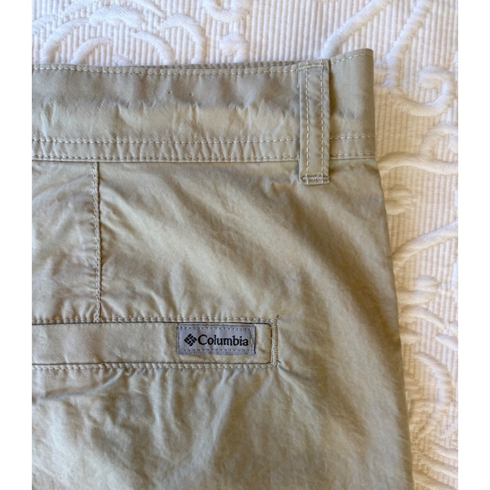Columbia Mens Khaki Cotton Utility Casual Hiking Shorts AM4471 Size 40